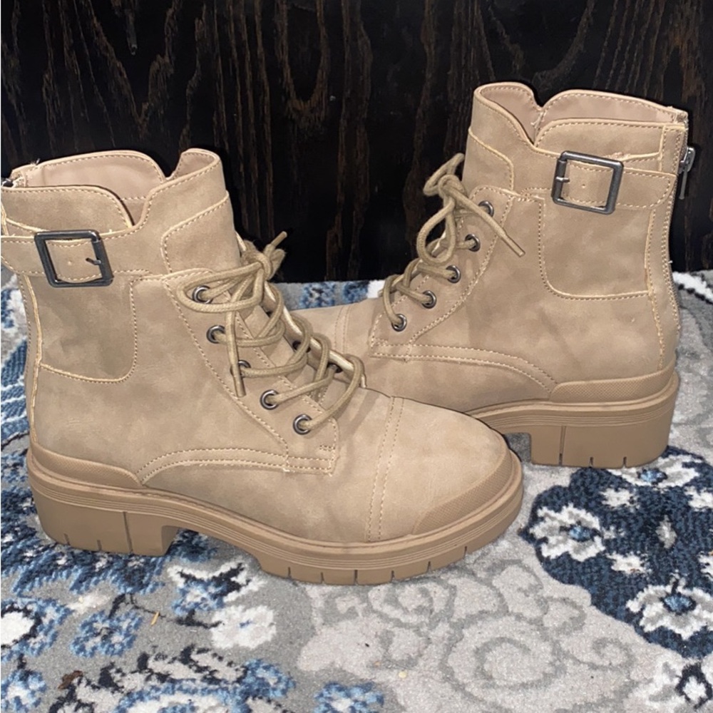 Beige Mia Booties